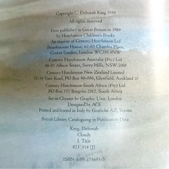 Children’s Book - “CLOUDY” - Picture 5 of 9